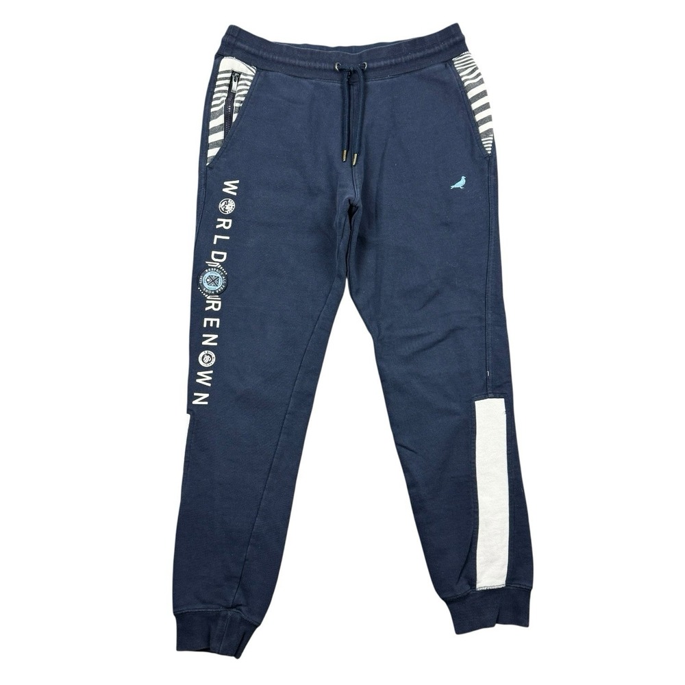 Staple Pigeon Jogger Sweatpants Men Medium Blue Streetwear Casual Workout